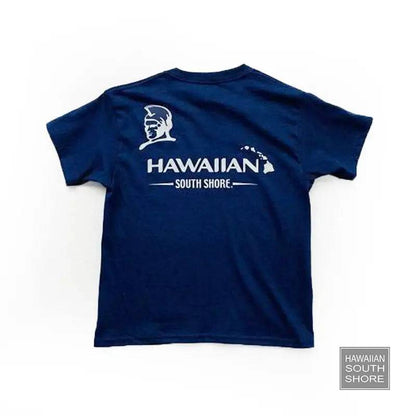 HawaiianSouthShore KAMEHAMEHA Kids Tee Made in Hawaii XS-L Navy - CLOTHING - [Surfboards Surf Shop and Clothing Boutique Honolulu]