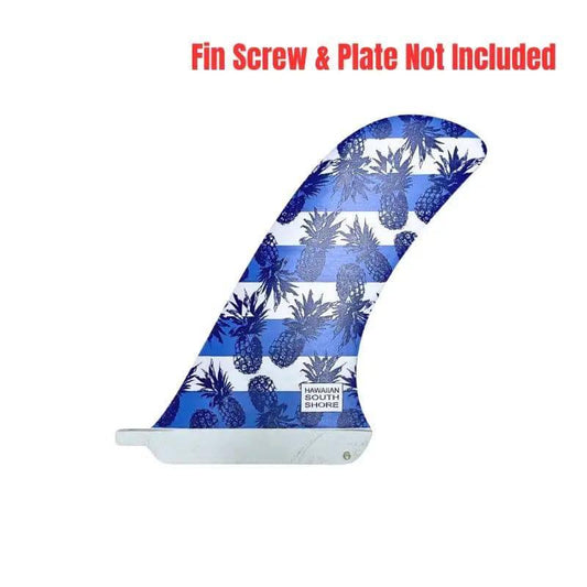 HawaiianSouthShore PIVOT Longboard Fin Fiberglass 8.5"-10"/Pineapple Blue - SHOP SURF ACC. - [Surfboards Surf Shop and Clothing Boutique Honolulu]