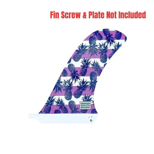 HawaiianSouthShore PIVOT Longboard Fin Fiberglass 8.5"-9.5"/Pineapple Pink - SHOP SURF ACC. - [Surfboards Surf Shop and Clothing Boutique Honolulu]