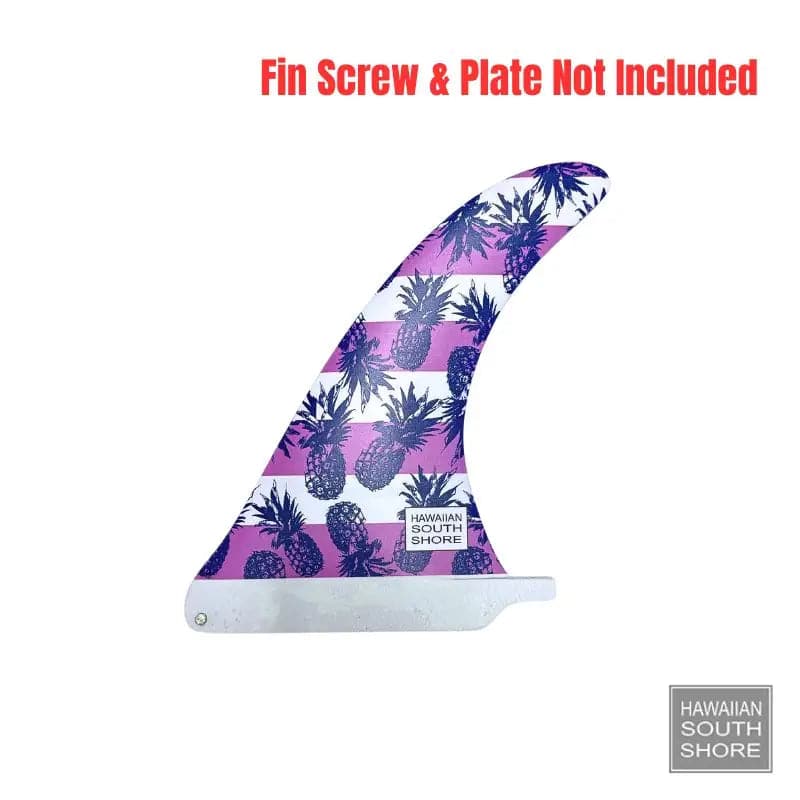 HawaiianSouthShore Rake Noserider Longboard Fin 7'5-9'5 Pineapple Pink - SHOP SURF ACC. - [Surfboards Surf Shop and Clothing Boutique Honolulu]