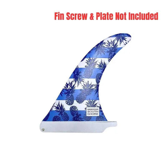 HawaiianSouthShore RAKE NOSERIDER Longboard Fin Fiberglass 7.5"-9.5"/Pineapple Blue - SHOP SURF ACC. - [Surfboards Surf Shop and Clothing Boutique Honolulu]