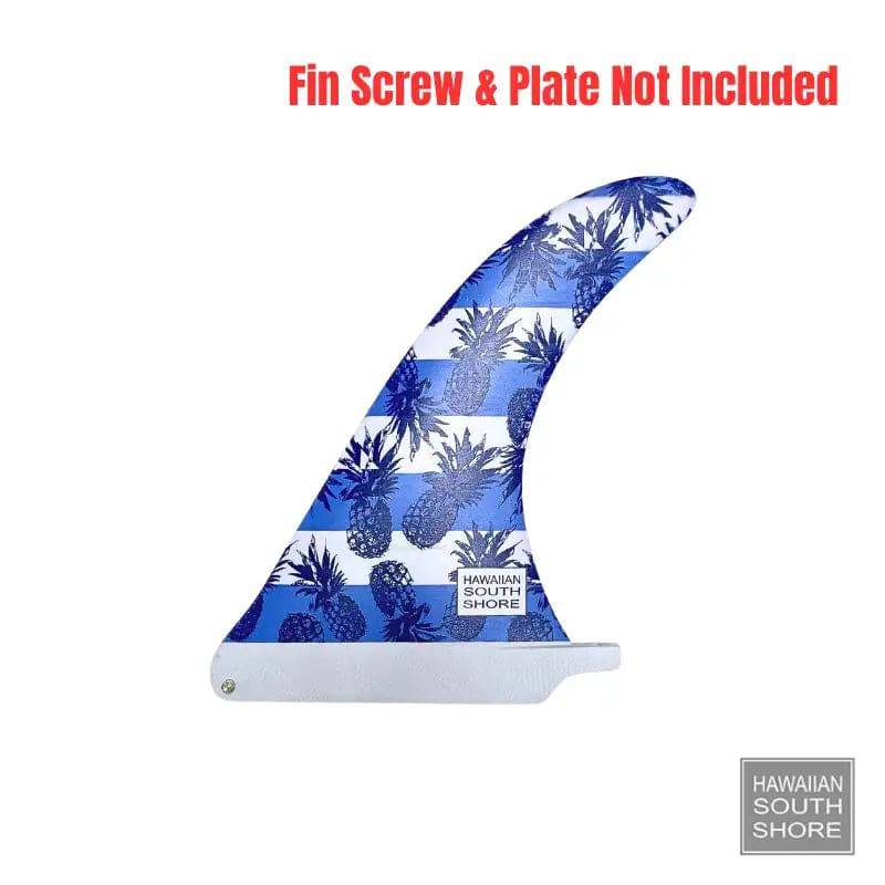 HawaiianSouthShore RAKE NOSERIDER Longboard Fin Fiberglass 7.5&quot;-9.5&quot;/Pineapple Blue - SHOP SURF ACC. - [Surfboards Surf Shop and Clothing Boutique Honolulu]