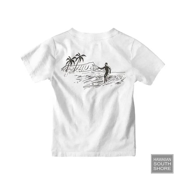 HawaiianSouthShore RETRO Kids Tee Made in Hawaii XS-L White - CLOTHING - [Surfboards Surf Shop and Clothing Boutique Honolulu]