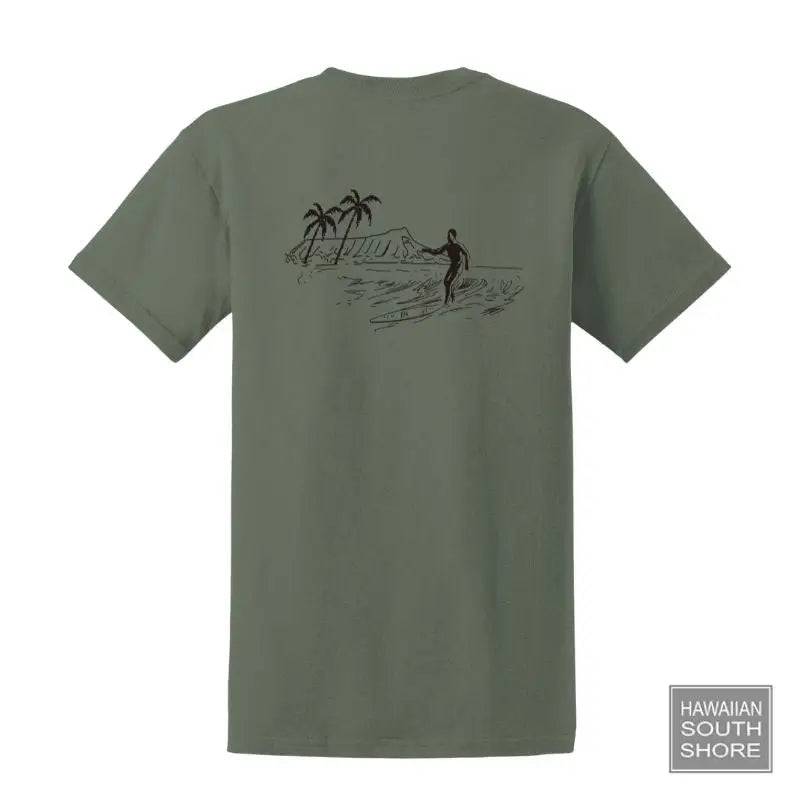 HawaiianSouthShore RETRO Made in Hawaii S-2XL Green - CLOTHING - [Surfboards Surf Shop and Clothing Boutique Honolulu]