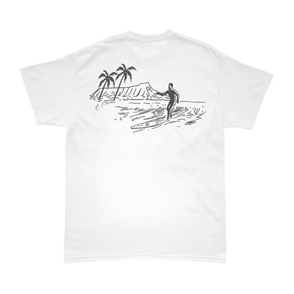 HawaiianSouthShore RETRO Made in Hawaii S-2XL White - CLOTHING - [Surfboards Surf Shop and Clothing Boutique Honolulu]