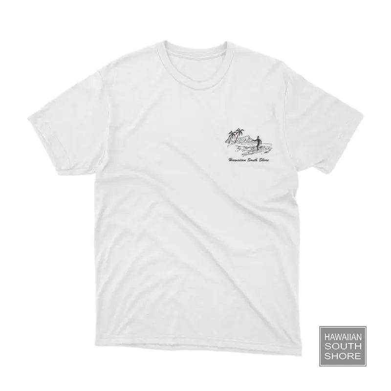 HawaiianSouthShore RETRO Made in Hawaii S-2XL White - CLOTHING - [Surfboards Surf Shop and Clothing Boutique Honolulu]