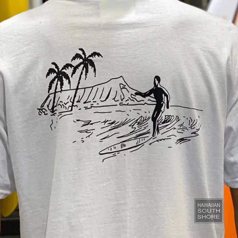 HawaiianSouthShore RETRO Made in Hawaii S-2XL White - CLOTHING - [Surfboards Surf Shop and Clothing Boutique Honolulu]