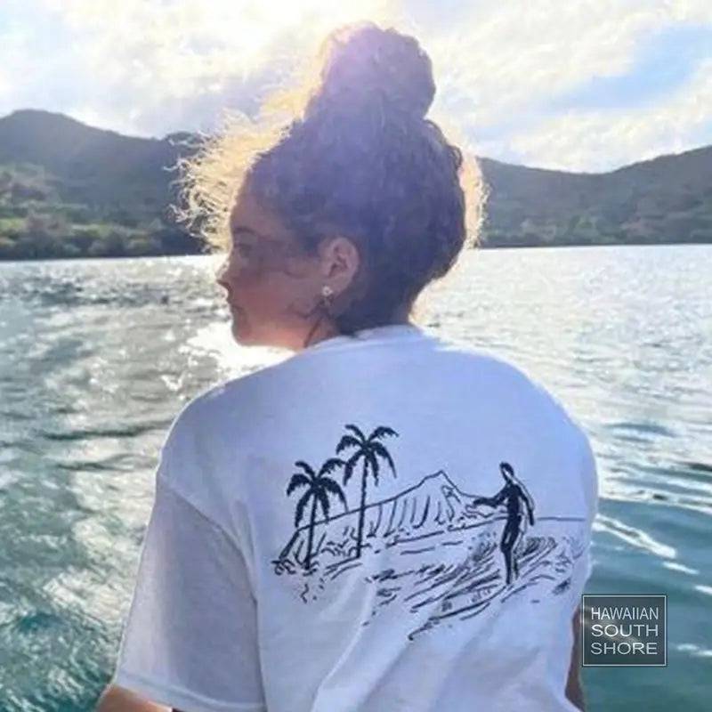 HawaiianSouthShore RETRO Made in Hawaii S-2XL White - CLOTHING - [Surfboards Surf Shop and Clothing Boutique Honolulu]