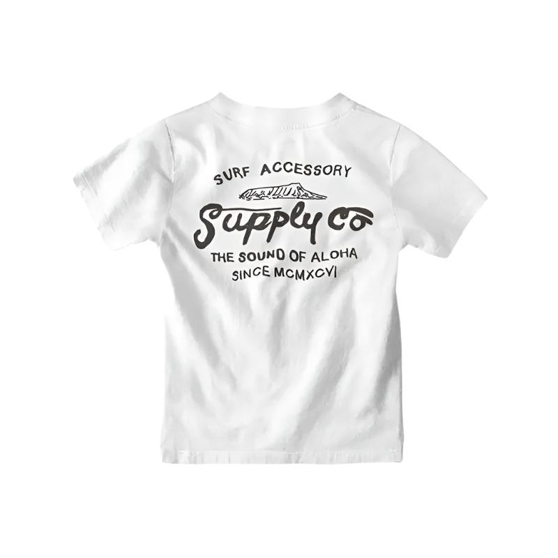 HawaiianSouthShore SUPPLY Kids Tee Made in Hawaii XS-LWhite - CLOTHING - [Surfboards Surf Shop and Clothing Boutique Honolulu]