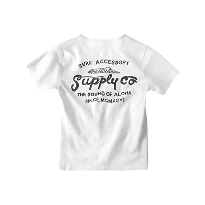 HawaiianSouthShore SUPPLY Kids Tee Made in Hawaii XS-LWhite - CLOTHING - [Surfboards Surf Shop and Clothing Boutique Honolulu]