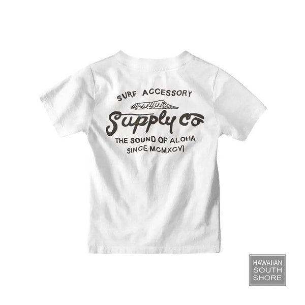 HawaiianSouthShore SUPPLY Kids Tee Made in Hawaii XS-LWhite - CLOTHING - [Surfboards Surf Shop and Clothing Boutique Honolulu]