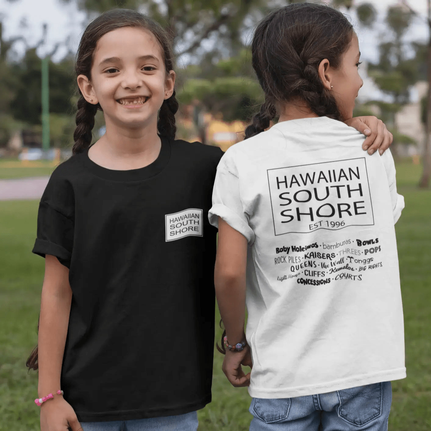 HawaiianSouthShore SURFPOINT Kids Made in Hawaii XS-L White - CLOTHING - [Surfboards Surf Shop and Clothing Boutique Honolulu]