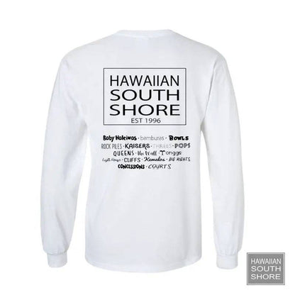 HawaiianSouthShore SURFPOINT Longsleeves Medium White - CLOTHING - [Surfboards Surf Shop and Clothing Boutique Honolulu]