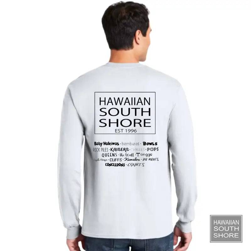 HawaiianSouthShore SURFPOINT Longsleeves Medium White - CLOTHING - [Surfboards Surf Shop and Clothing Boutique Honolulu]