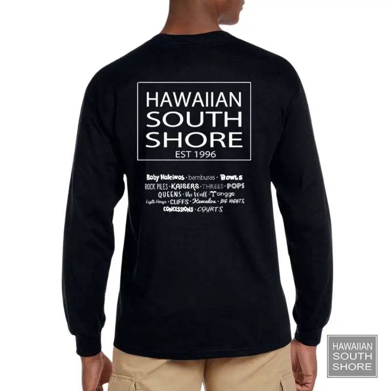 HawaiianSouthShore SURFPOINT Longsleeves (Small-XLarge) Black - CLOTHING - [Surfboards Surf Shop and Clothing Boutique Honolulu]