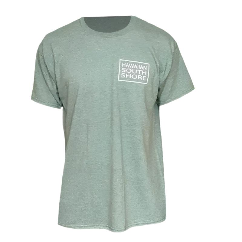 HawaiianSouthShore SURFPOINT Made in Hawaii M-2XL Military Green White - CLOTHING - [Surfboards Surf Shop and Clothing Boutique Honolulu]