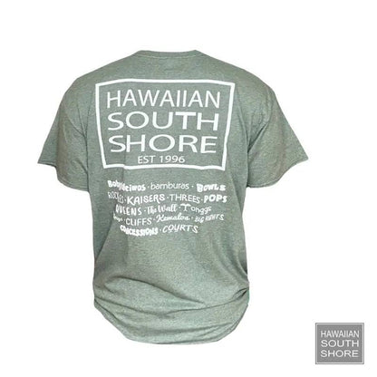 HawaiianSouthShore SURFPOINT Made in Hawaii M-2XL Military Green White - CLOTHING - [Surfboards Surf Shop and Clothing Boutique Honolulu]