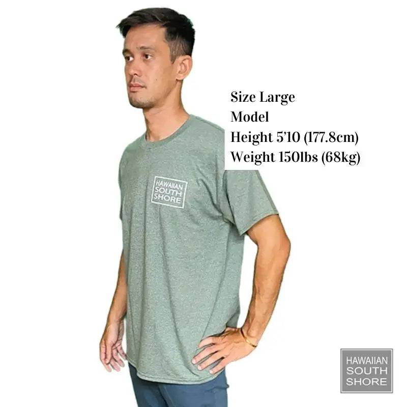 HawaiianSouthShore SURFPOINT Made in Hawaii M-2XL Military Green White - CLOTHING - [Surfboards Surf Shop and Clothing Boutique Honolulu]