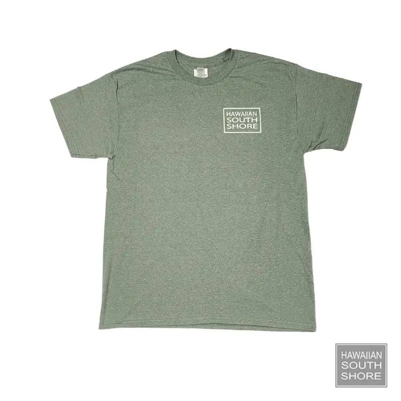 HawaiianSouthShore SURFPOINT Made in Hawaii M-2XL Military Green White - CLOTHING - [Surfboards Surf Shop and Clothing Boutique Honolulu]