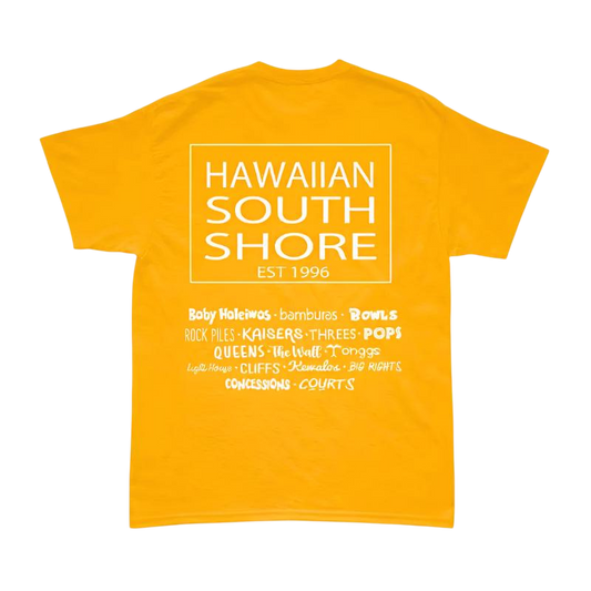 HawaiianSouthShore SURFPOINT Made in Hawaii S-2XL Gold - CLOTHING - [Surfboards Surf Shop and Clothing Boutique Honolulu]