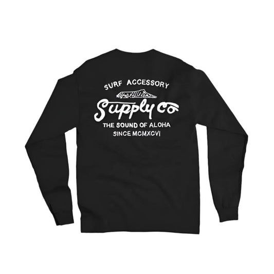 HawaiianSouthShore Sweater Surf Supply Black - CLOTHING - [Surfboards Surf Shop and Clothing Boutique Honolulu]