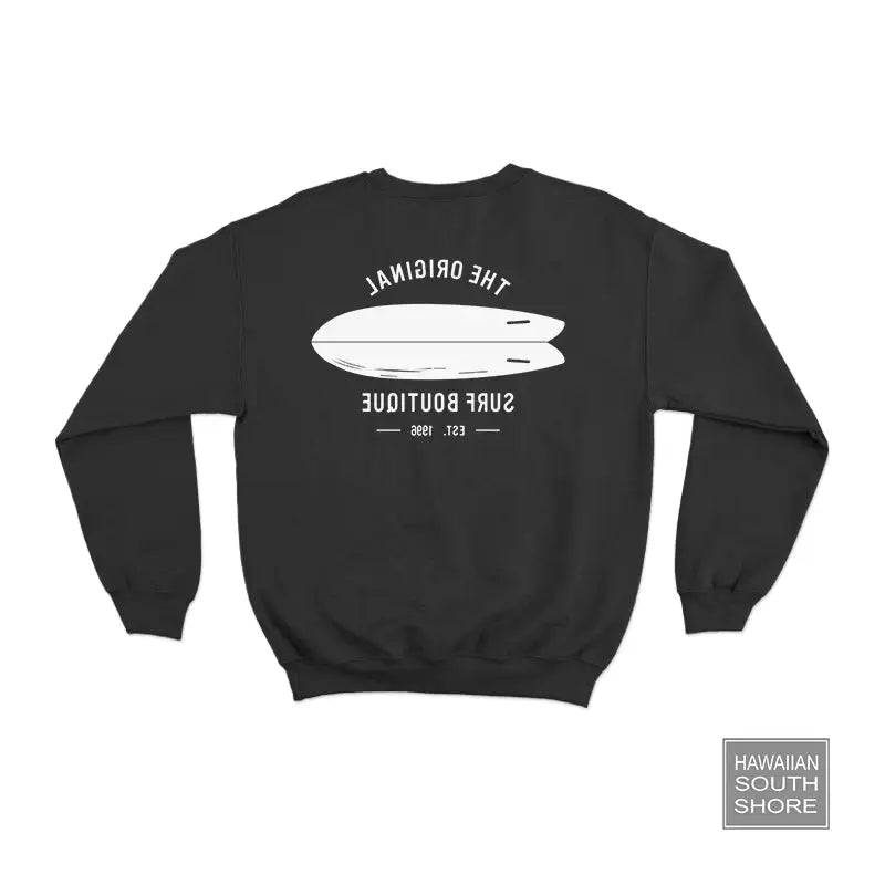 HawaiianSouthShore Sweater Twin Board Black - CLOTHING - [Surfboards Surf Shop and Clothing Boutique Honolulu]