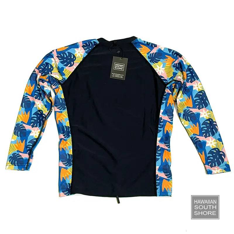 HawaiianSouthShore UPF50 Flower Kids Rashguard (XSmall-Large) Longsleeves - CLOTHING - [Surfboards Surf Shop and Clothing Boutique Honolulu]