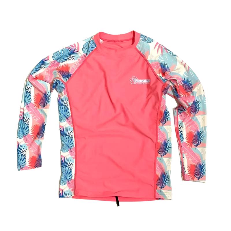 HawaiianSouthShore UPF50 Flower Kids Rashguard (XSmall-Large) Longsleeves - CLOTHING - [Surfboards Surf Shop and Clothing Boutique Honolulu]