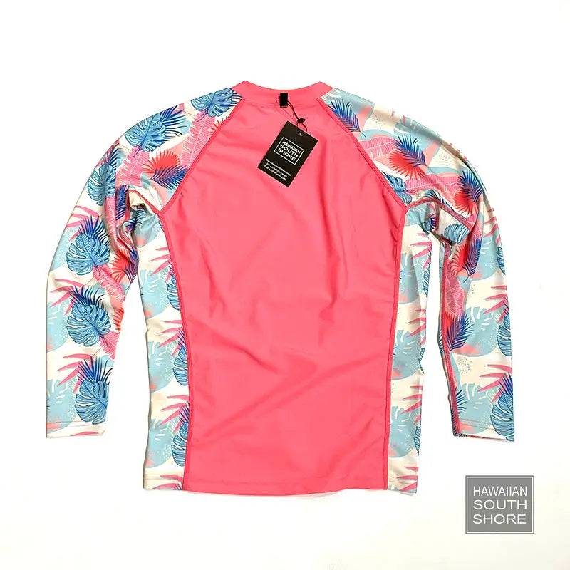 HawaiianSouthShore UPF50 Flower Kids Rashguard (XSmall-Large) Longsleeves - CLOTHING - [Surfboards Surf Shop and Clothing Boutique Honolulu]