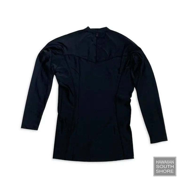 HawaiianSouthShore UPF50 Rashguard Fitted (XSmall-2XLarge) Longsleeves Black - CLOTHING - [Surfboards Surf Shop and Clothing Boutique Honolulu]