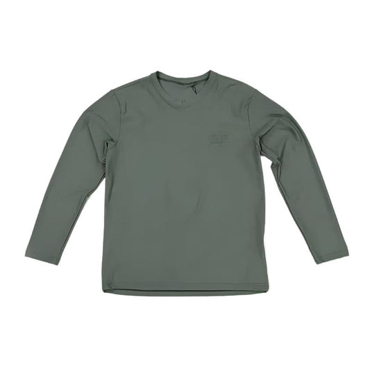 HawaiianSouthShore UPF50 Rashguard Loosefit (Small-2XLarge) Longsleeves Grey - CLOTHING - [Surfboards Surf Shop and Clothing Boutique Honolulu]