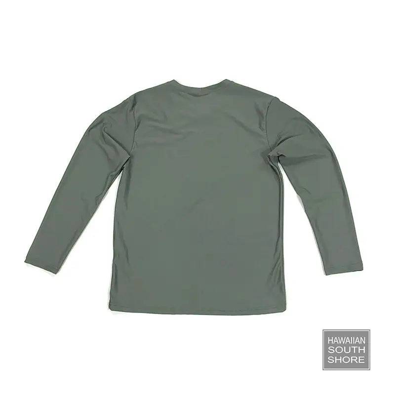 HawaiianSouthShore UPF50 Rashguard Loosefit (Small-2XLarge) Longsleeves Grey - CLOTHING - [Surfboards Surf Shop and Clothing Boutique Honolulu]