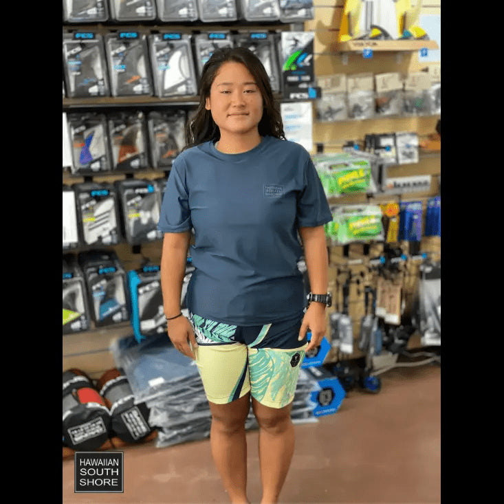 HawaiianSouthShore UPF50 Rashguard Small-XXLarge Loosefit Shortsleeves Navy - CLOTHING - [Surfboards Surf Shop and Clothing Boutique Honolulu]