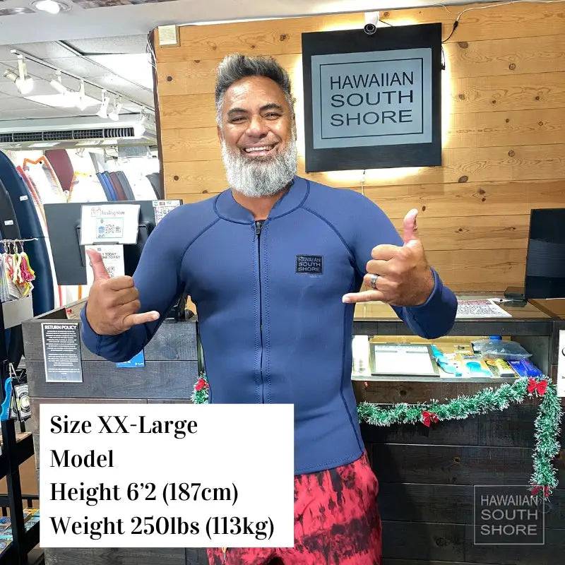 HawaiianSouthShore Wetsuit NBR2 (Small-XXLarge) Navy - CLOTHING - [Surfboards Surf Shop and Clothing Boutique Honolulu]