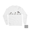 HWNSS Car & Palm Tee L S White Mens -  - [Surfboards Surf Shop and Clothing Boutique Honolulu]