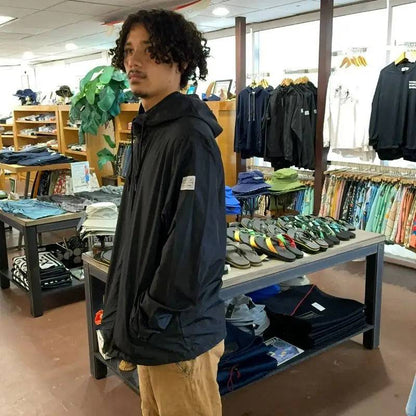 HWNSS Windbreaker Jacket Black - CLOTHING - [Surfboards Surf Shop and Clothing Boutique Honolulu]