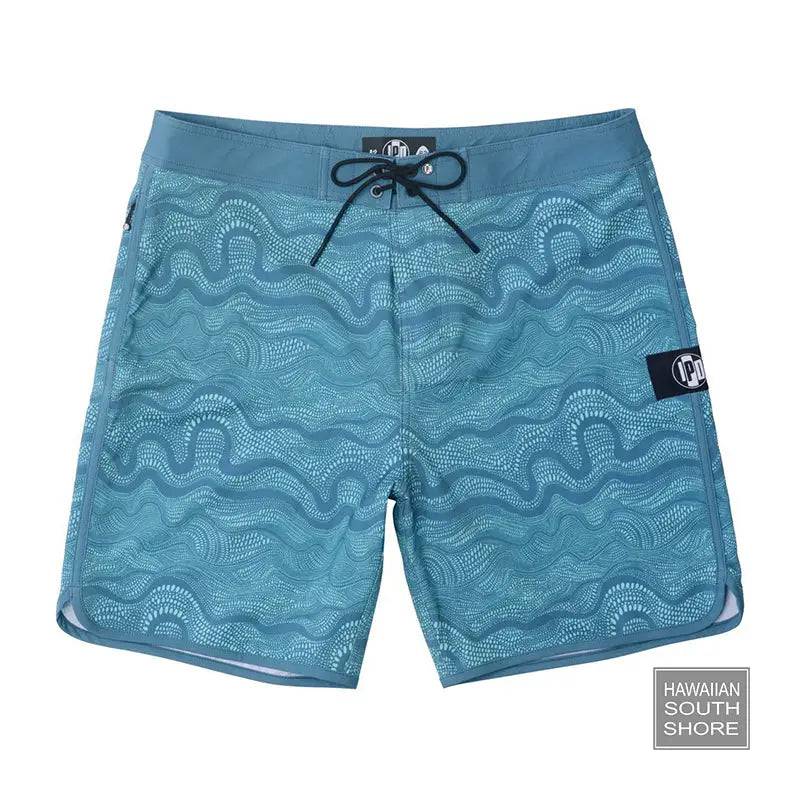 IPD Boardshorts Daze HI 83 Fit 18&quot; Slate Blue - CLOTHING - [Surfboards Surf Shop and Clothing Boutique Honolulu]