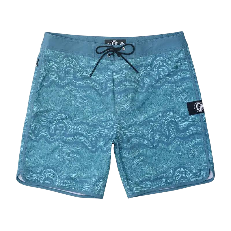 IPD Boardshorts Daze HI 83 Fit 18&quot; Slate Blue - CLOTHING - [Surfboards Surf Shop and Clothing Boutique Honolulu]