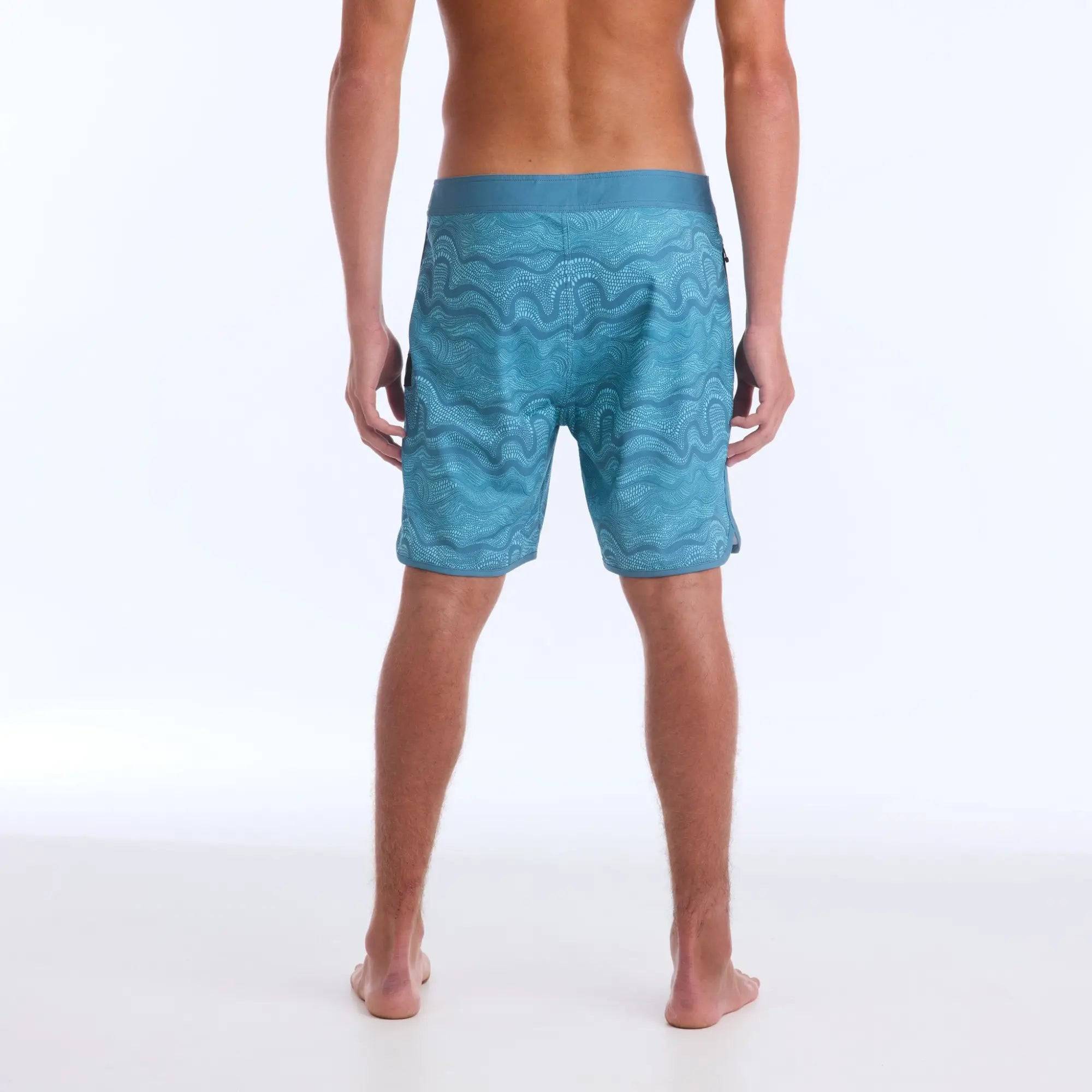 IPD Boardshorts Daze HI 83 Fit 18&quot; Slate Blue - CLOTHING - [Surfboards Surf Shop and Clothing Boutique Honolulu]