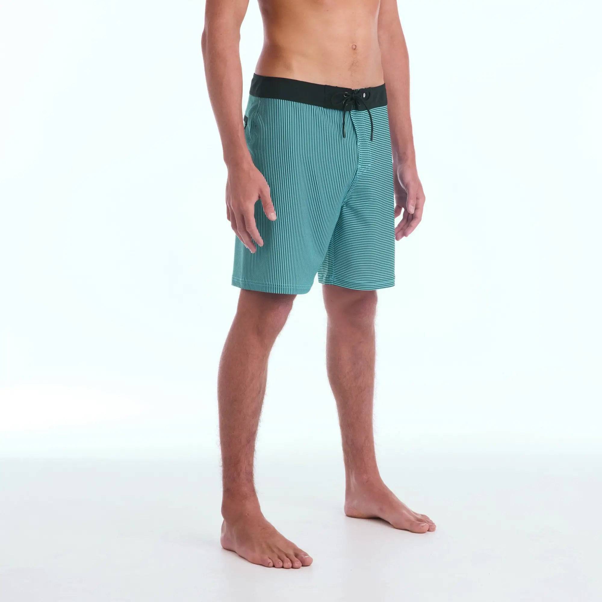 IPD Boardshorts Static 1 Fit 18"/Mist Blue - CLOTHING - [Surfboards Surf Shop and Clothing Boutique Honolulu]