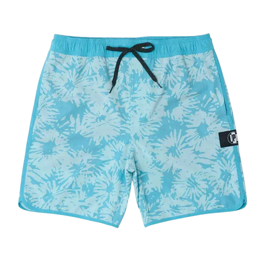 IPD Slacker Printed 18" E-Waist Walkshorts Sky Blue - CLOTHING - [Surfboards Surf Shop and Clothing Boutique Honolulu]