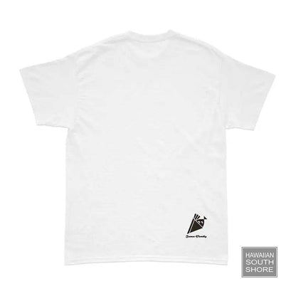 HawaiianSouthShore T-Shirt JAMES SURFER Small-XLarge White Black Color - CLOTHING - [Surfboards Surf Shop and Clothing Boutique Honolulu]