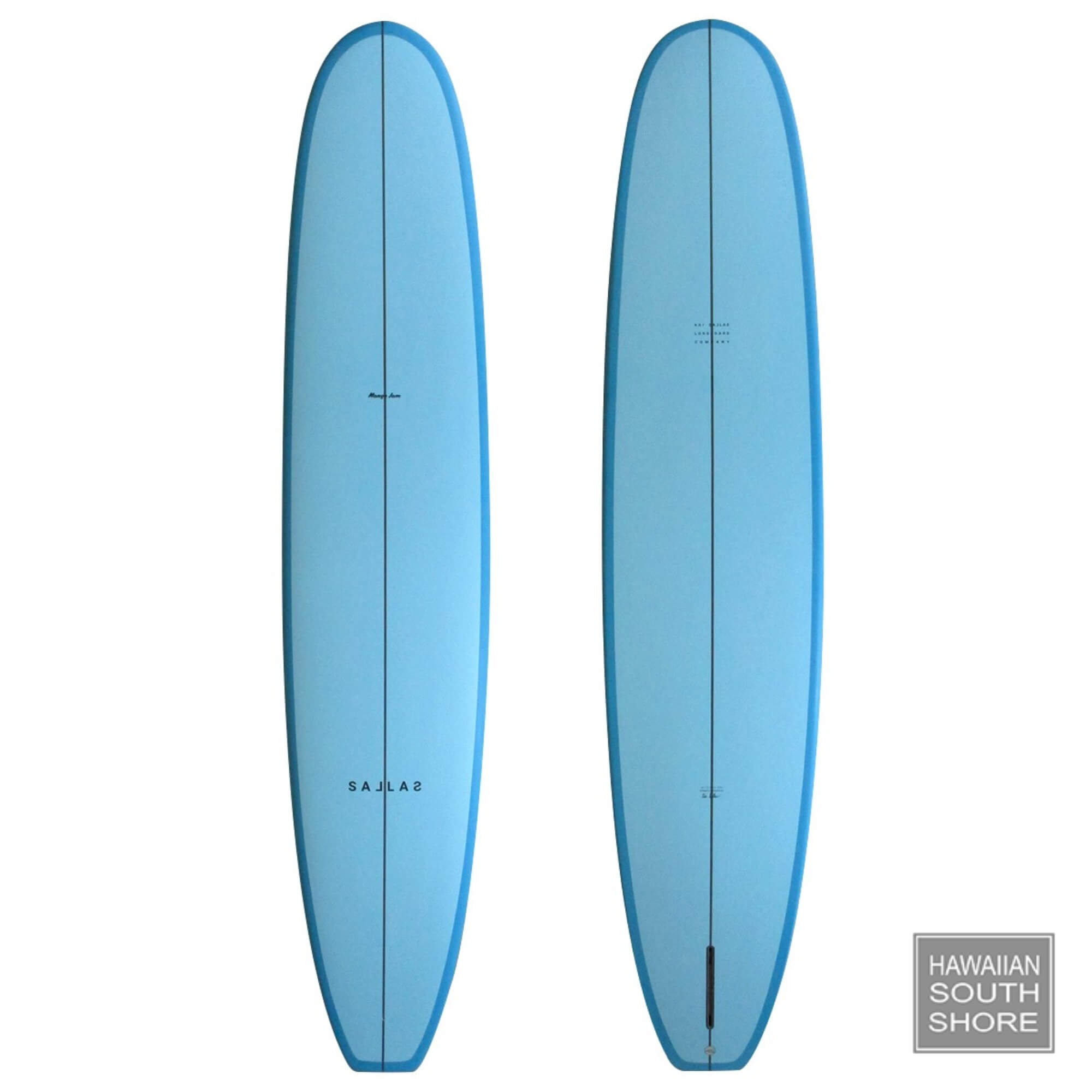 Kai Sallas MANGO JAM (9'4) Single Fin Thunderbolt Silver Light Blue