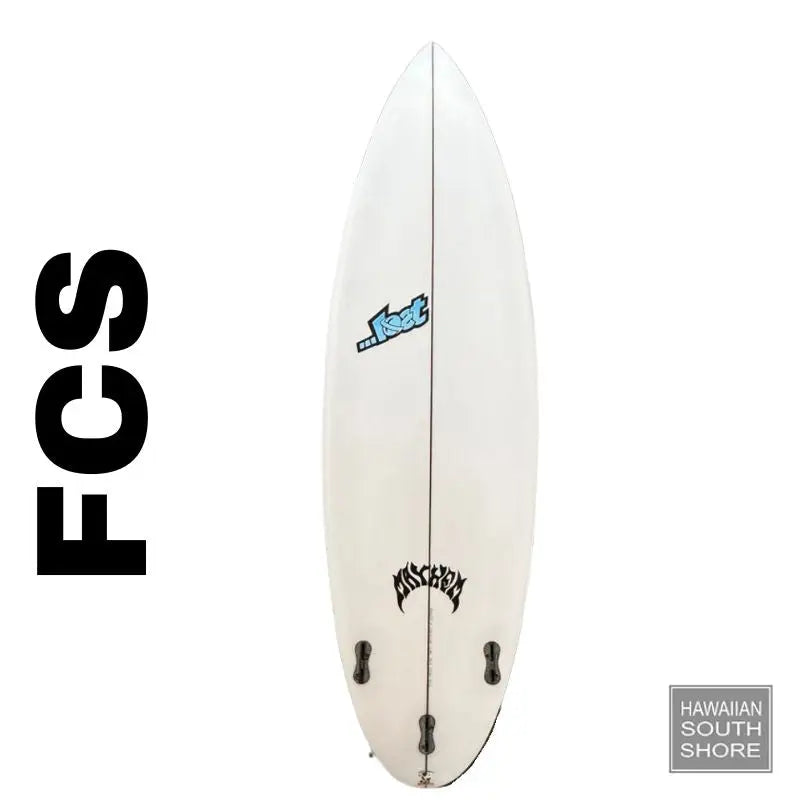 POLY / 5’10 X 19.39 2.49 - Light Blue Logo FCS Surfboards Surf Shop and Clothing Boutique Honolulu