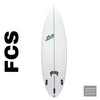 POLY / 6’ 1 X 19.63 2.54 V32 - Airbrush Light Blue Logo FCS Surfboards Surf Shop and Clothing Boutique Honolulu