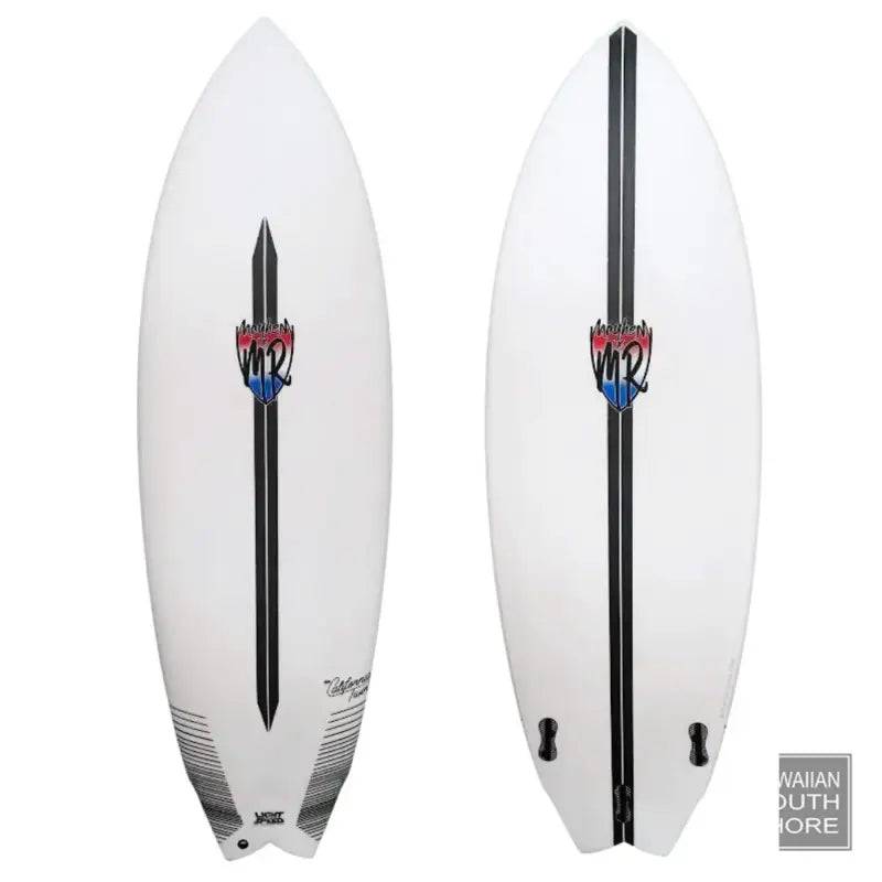 Lost California Twin (5'5) FCS II Lightspeed White - SHOP SURFBOARDS - [Surfboards Surf Shop and Clothing Boutique Honolulu]