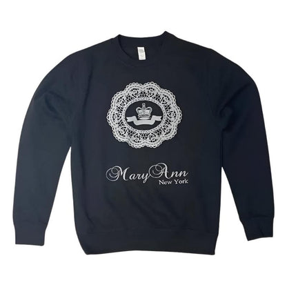 MaryAnn Sweater Crew Small-Large Black Logo - CLOTHING - [Surfboards Surf Shop and Clothing Boutique Honolulu]