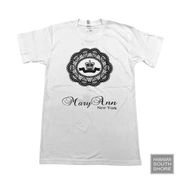 MARYANN Tshirt Mens Small-Large White Logo - CLOTHING - [Surfboards Surf Shop and Clothing Boutique Honolulu]