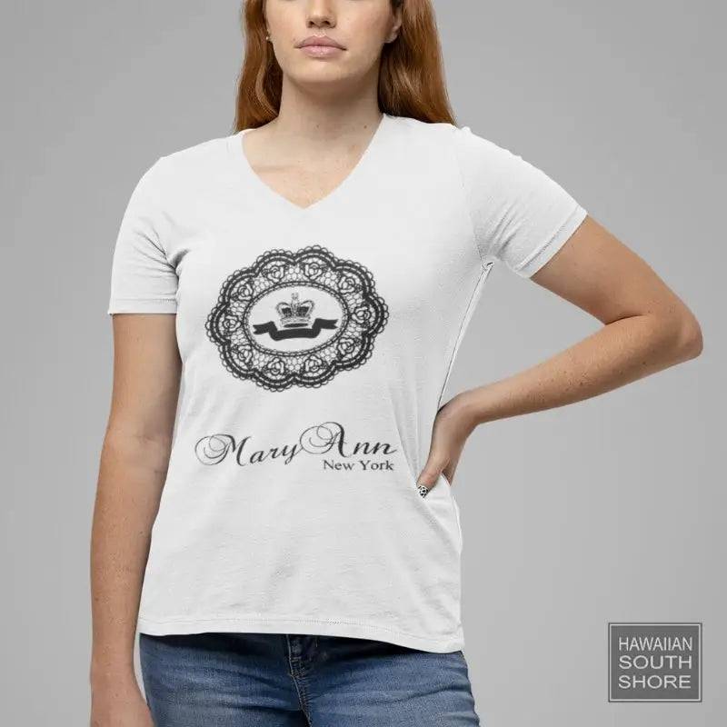 MARYANN Tshirt Womens Small-Large White Logo - CLOTHING - [Surfboards Surf Shop and Clothing Boutique Honolulu]