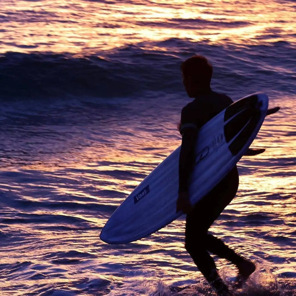 Macy Mullen in the Firewire S Boss Surfboard